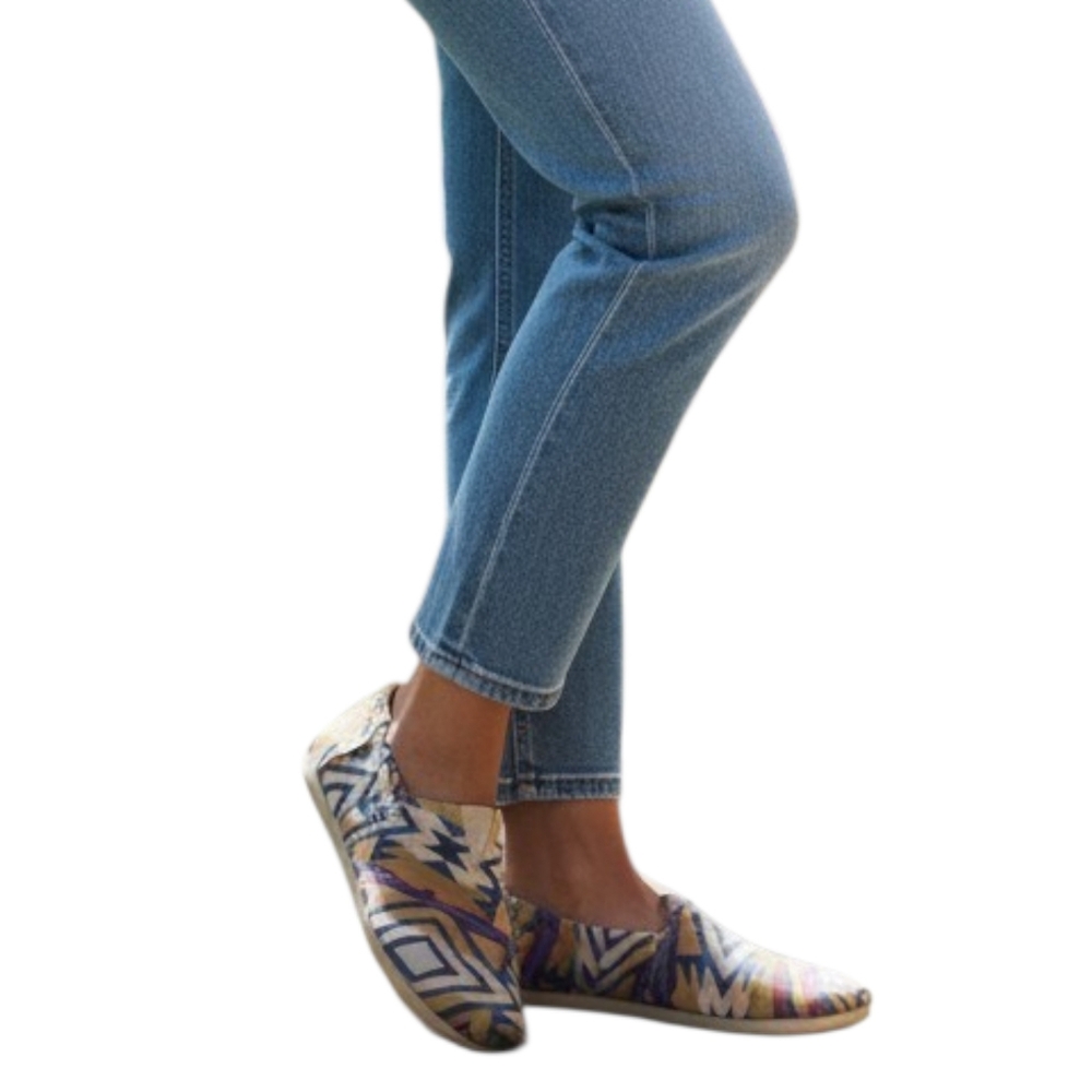 Shoes Of Soul Sos Southwest Canvas Slip On Shoes Size 8